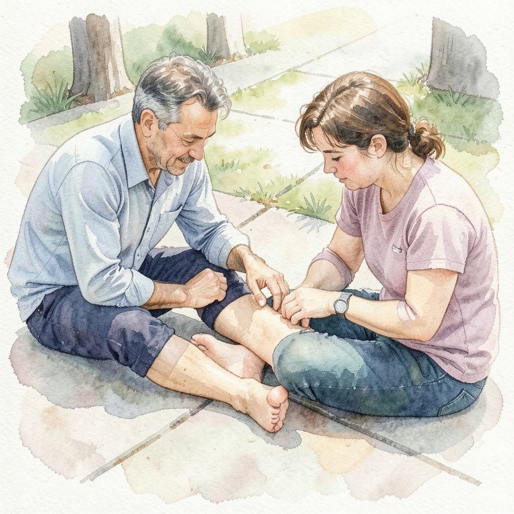 Ask a friend to inspect the length of your legs while you’re laying down.
