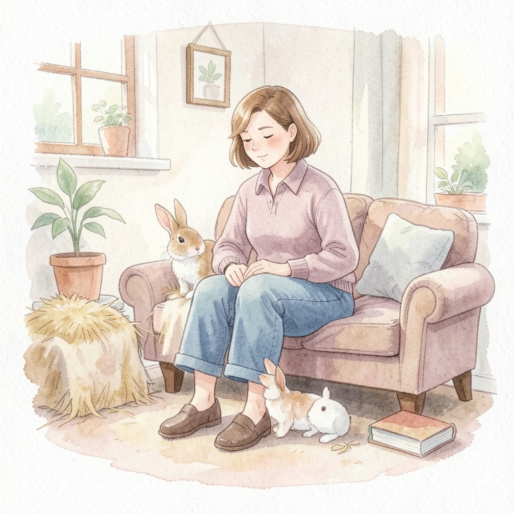 Find out if anyone in your household is allergic to rabbits.