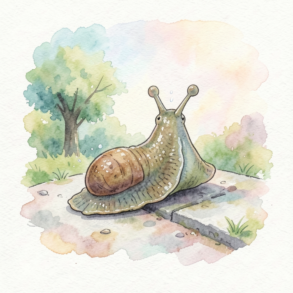Salt draws the water out of a slug’s body and dehydrates it.