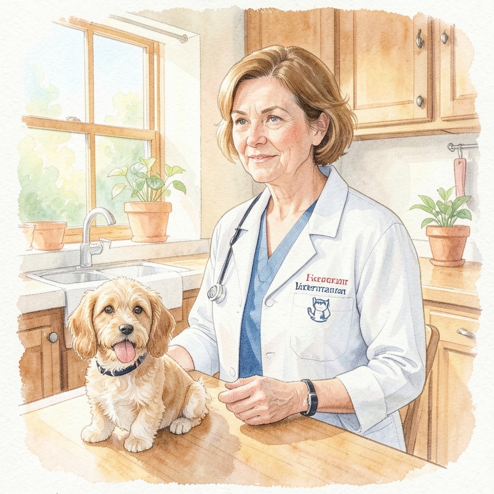 Like humans, a dog will start preparing for her baby’s arrival.