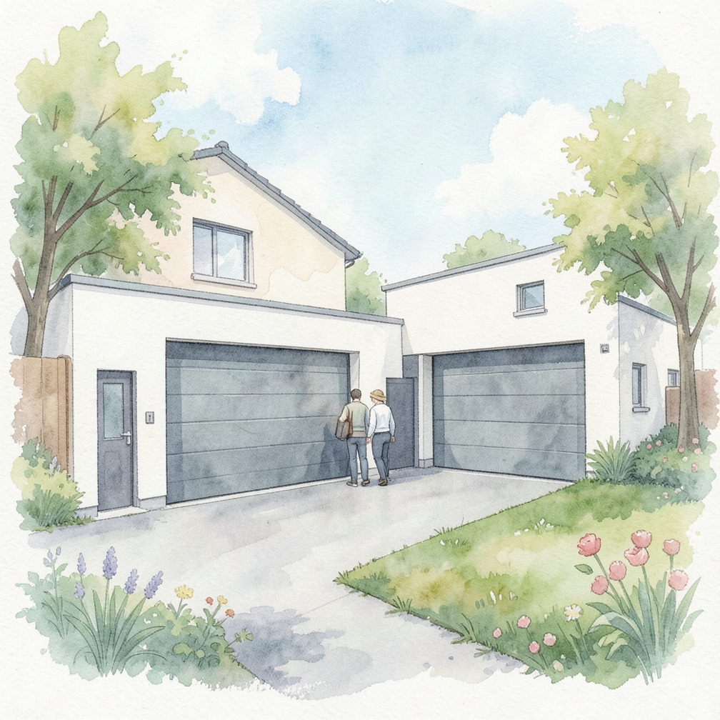 Get an attached garage for easy access.