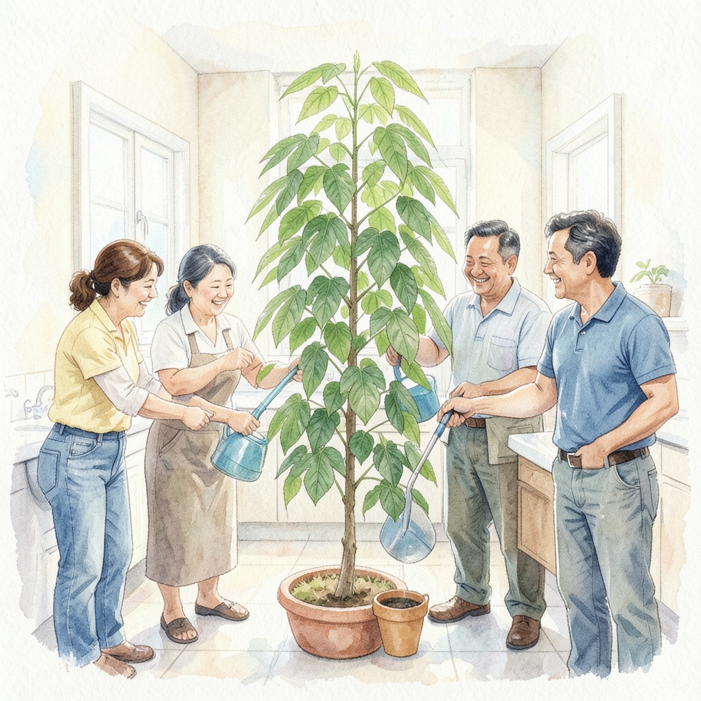 Water your moringa once a week.