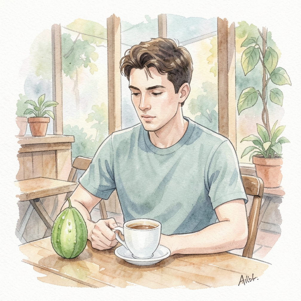 Cook unripe pepino melon