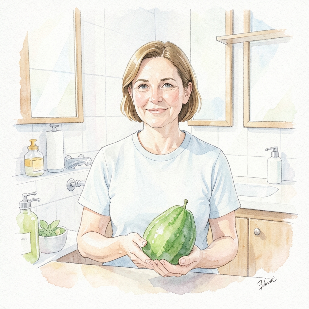 Cook unripe pepino melon