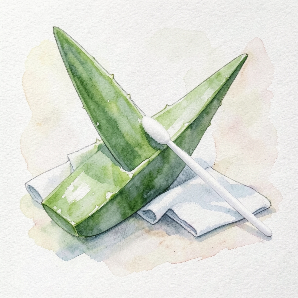 Apply the Aloe Vera Mixture to Affected Areas