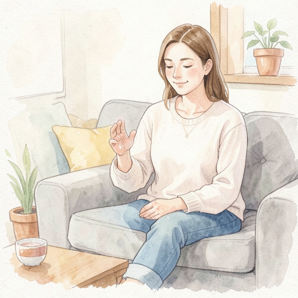 Soak your fingertips in hot water.