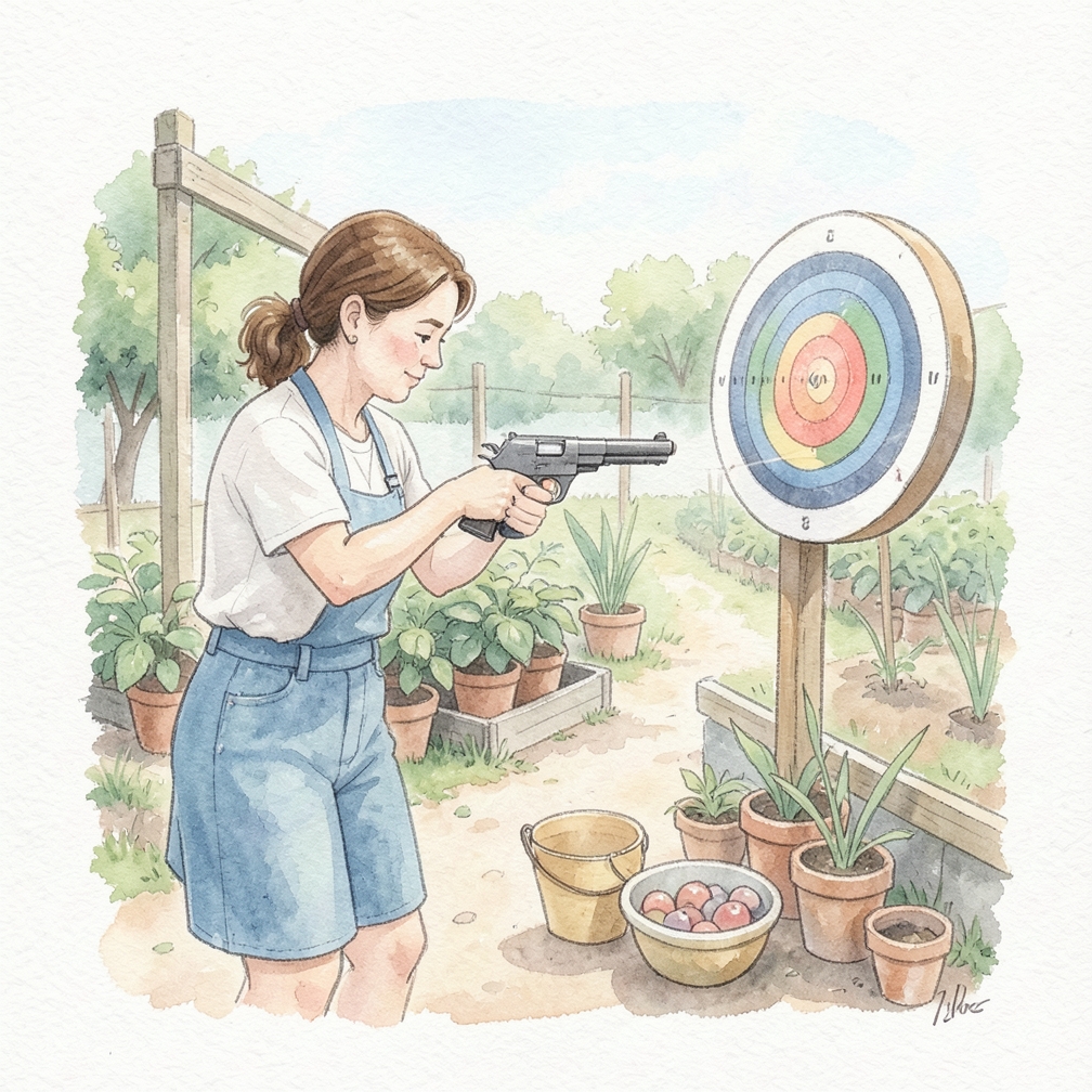 Aim and fire.