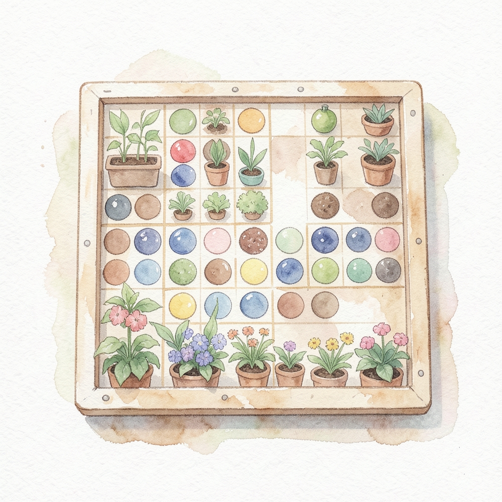 Put your checker in the center column if you're first.